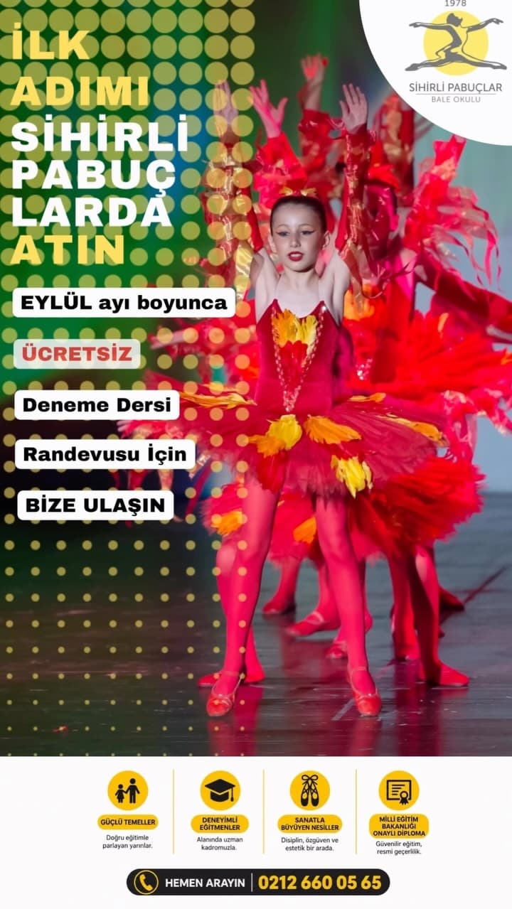 🩰 Yeni sezon Mini Bale kayıtlarımız başladı!
Minik adımların müzikle buluştuğu, çocukların bale il