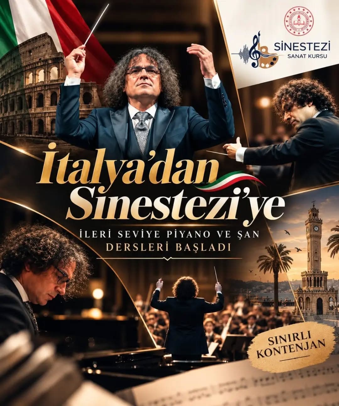 🇮🇹 İTALYA’DAN SİNESTEZİ’YE
MASTERCLASS DÜZEYİNDE EĞİTİM
Sinestezi Sanat Kursu, ileri düzey müzik