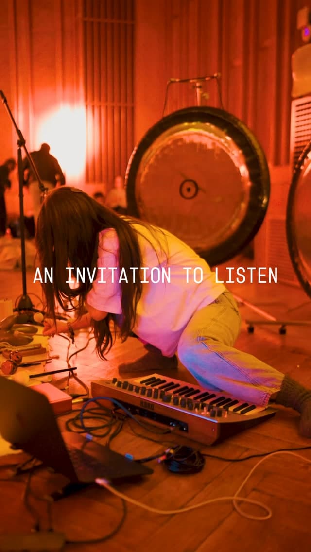 An invitation to listen.
Join us for an ambient live set as deep listening with @yaseminvollmond an