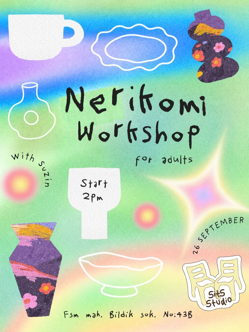 Nerikomi Playground for Adults 🌈
Come and meet me at Sits Studio for a Nerikomi-inspired ceramic w