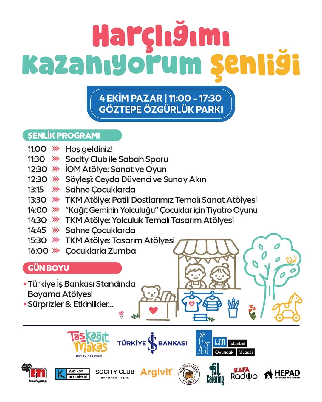 🎈 Harçlığımı Kazanıyorum Şenliği’nin 2. büyük buluşmasına sadece 4 gün kaldı!
Yağmurlu günlerin ar