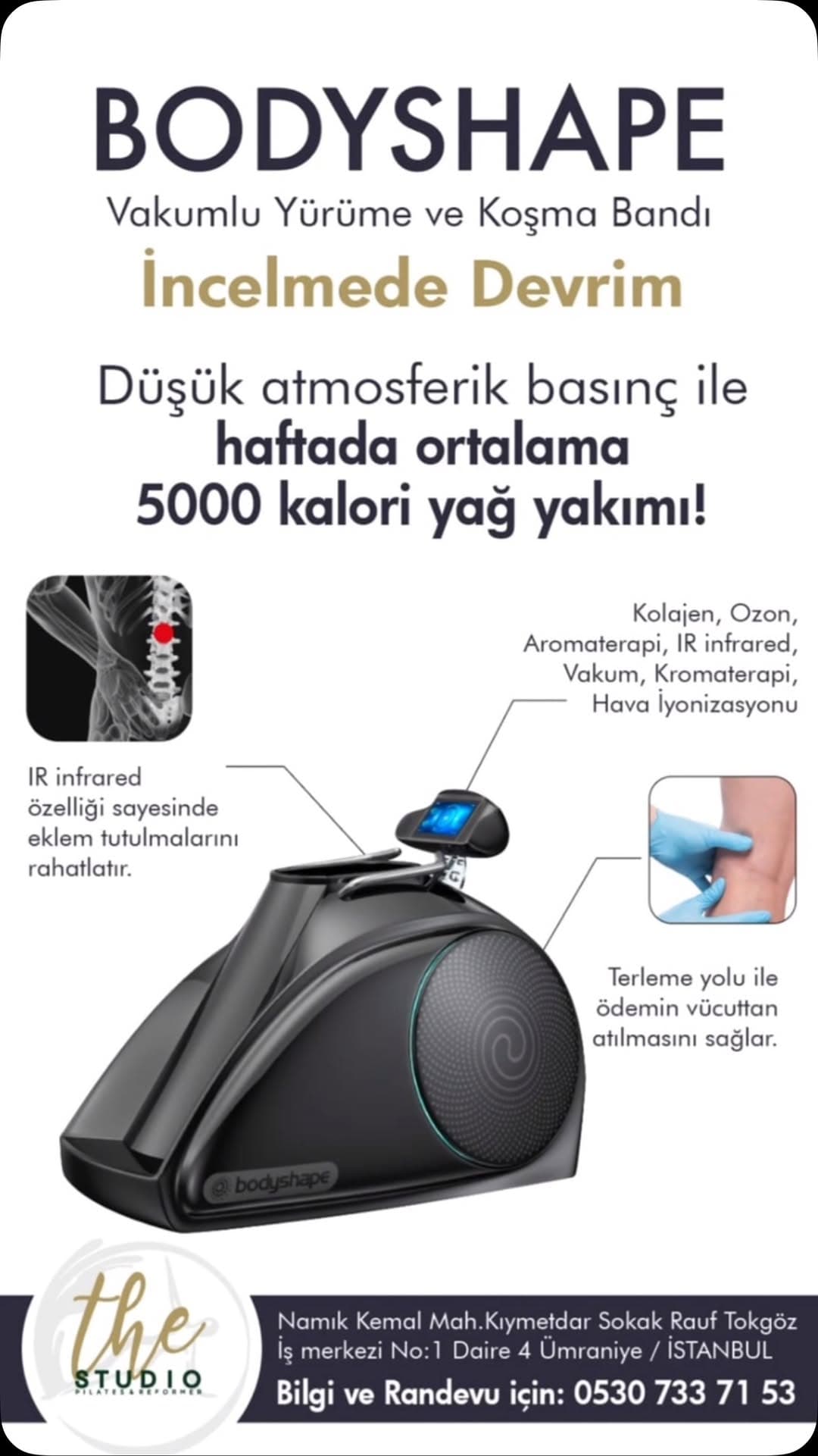 Türkiye’nin en güçlü kardiyo cihazı Bodyshape Collegen Plusla sadece 3️⃣0️⃣dakikada Fitness salonund