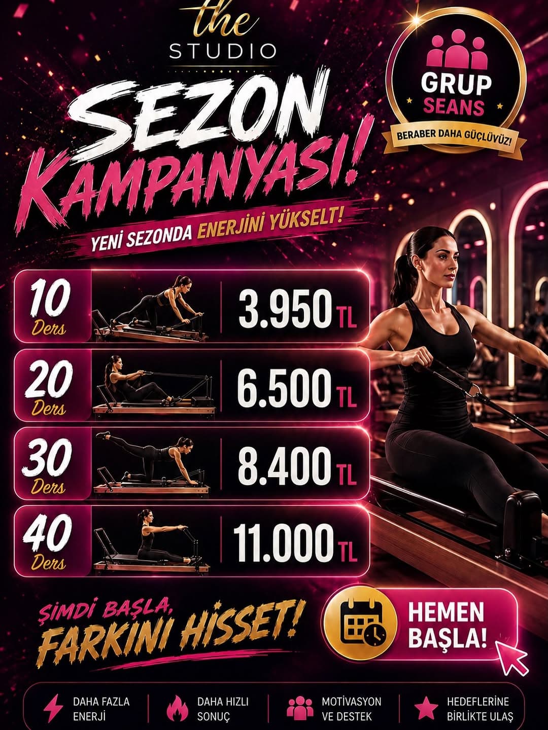 YENİ SEZONDA KENDİNE YATIRIM YAPMA ZAMANI! 😇👍🏻✨
Bahaneleri geride bırak, enerjini yükselt ve hed