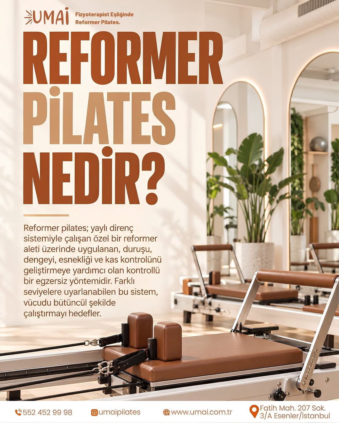 🧘♀️✨ Reformer Pilates nedir, neden bu kadar tercih ediliyor?
Reformer Pilates; yaylı direnç siste