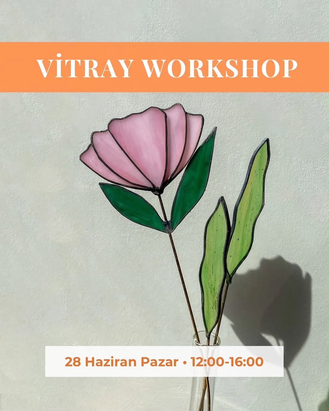 Vitray workshop için hemen kaydınızı oluşturun ✨
Detaylı bilgi ve kayıt için bize DM üzerinden ulaş