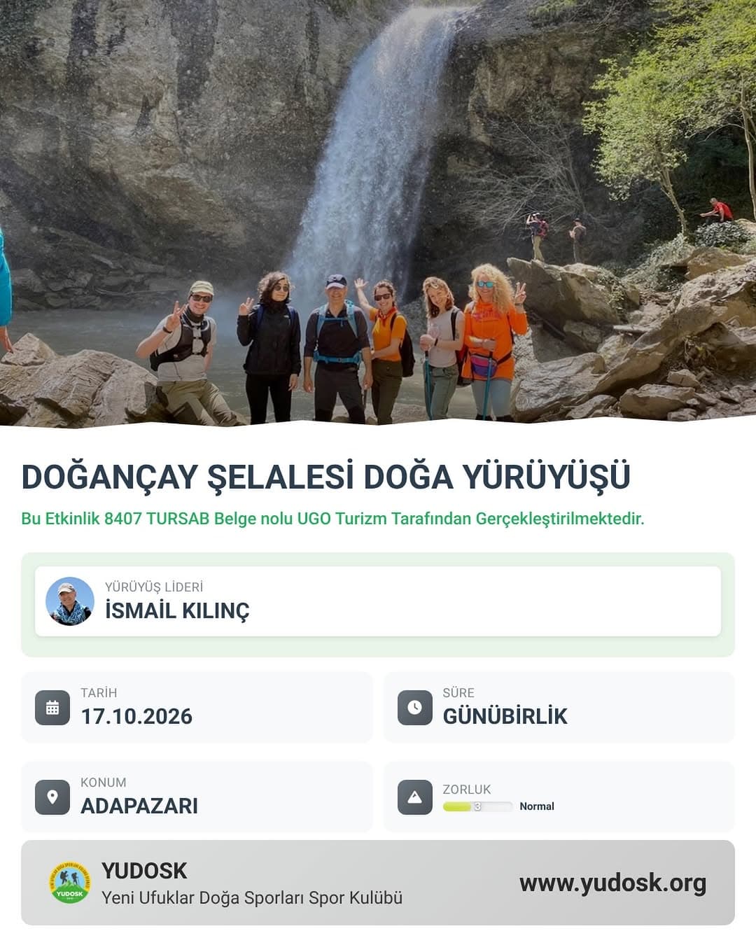 🥾Etkinliğe katılım ve detaylar için www.yudosk.org internet sitemizi ziyaret edebilirsiniz. 👩🏻💻