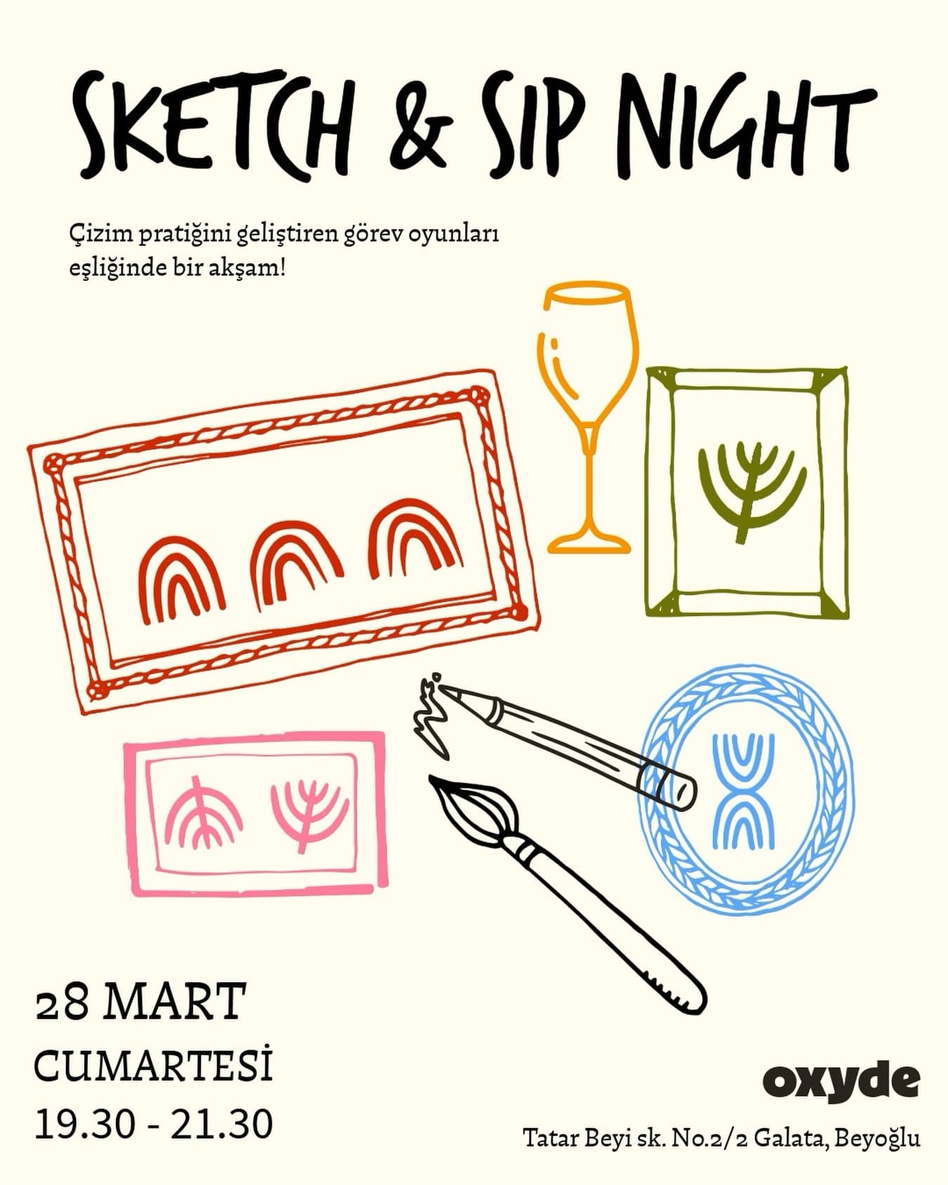 Oxyde Sketch & Sip Çizim Atölyesi — Fotoğraf 7